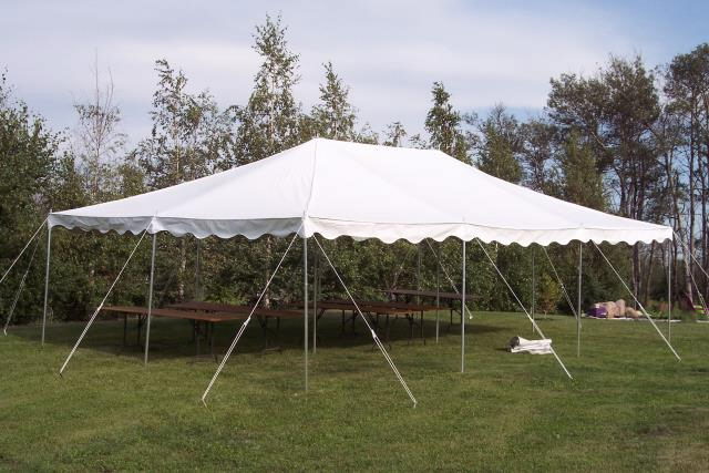 Rental store for 20 x30  White APC Tent in Lloydminster AB
